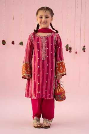 3 Piece Embroidered Yarn Dyed Suit | MKD-EF24-03