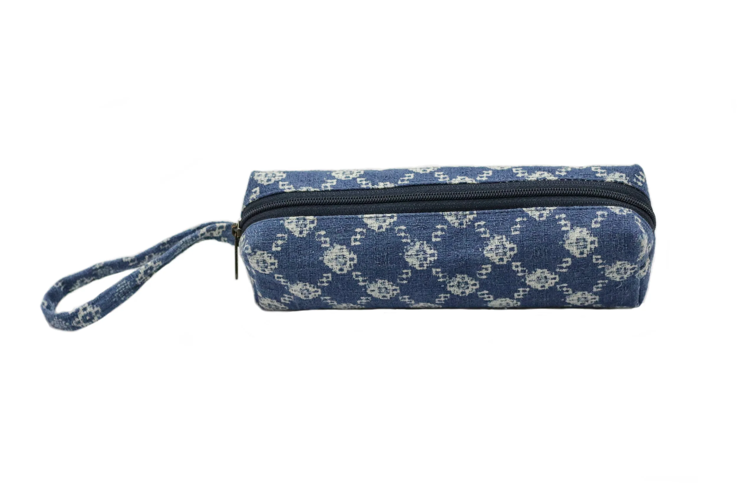 Aizome Indigo Shibori (Tie-Dye) Pencil Case (003)