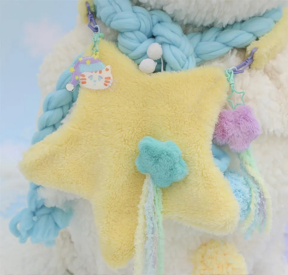 (BFM)Frufru~Cute Lolita Bag Cartoon Stars Yellow Plush Bag