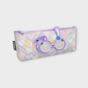 Bunny Glasses Purple Pencil Case