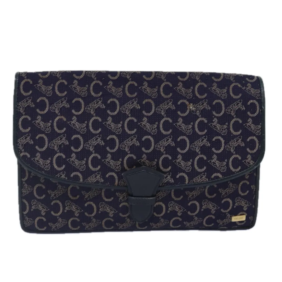 CELINE C saluki Clutch Bag Navy Auth bs16838