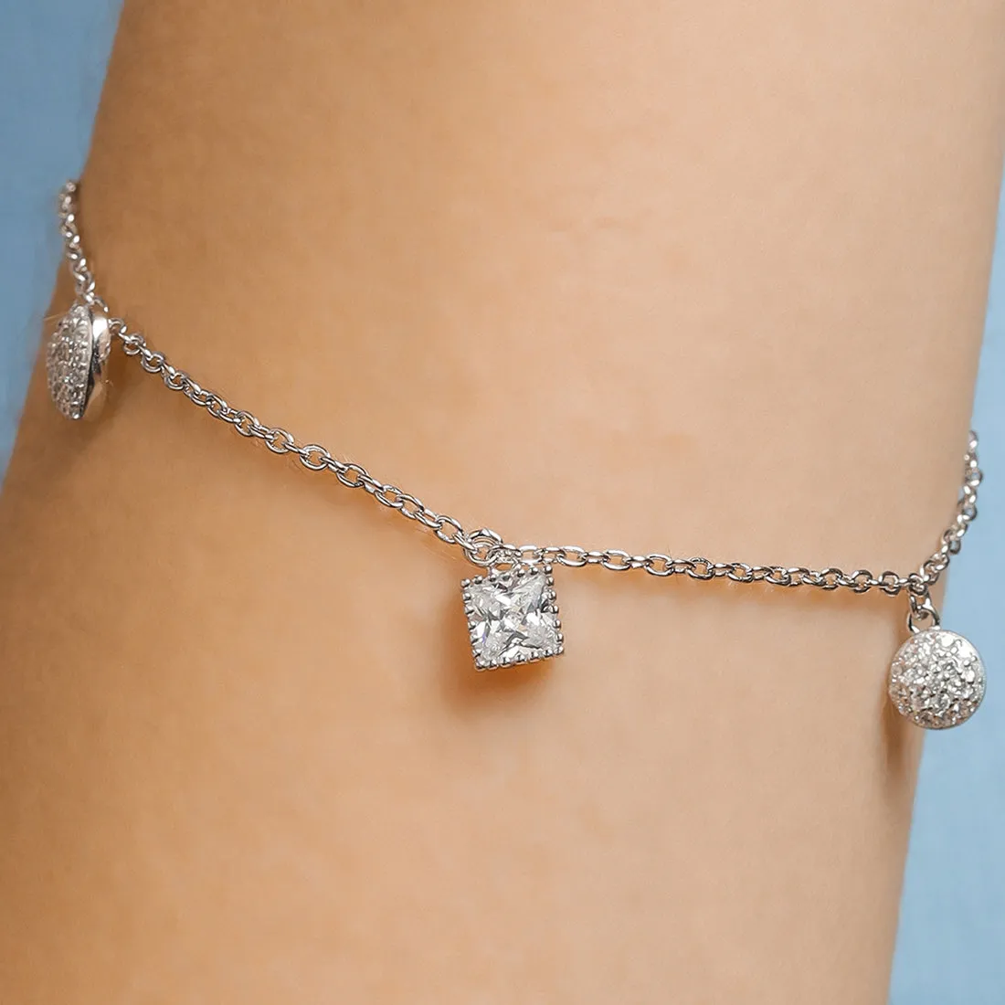 Charming Charm 925 Sterling Silver Bracelet