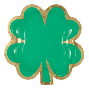 Charming Shamrock Shaped Plates - 8 Pkt