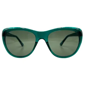 CHARMING Teal Cat-Eye Sunglasses