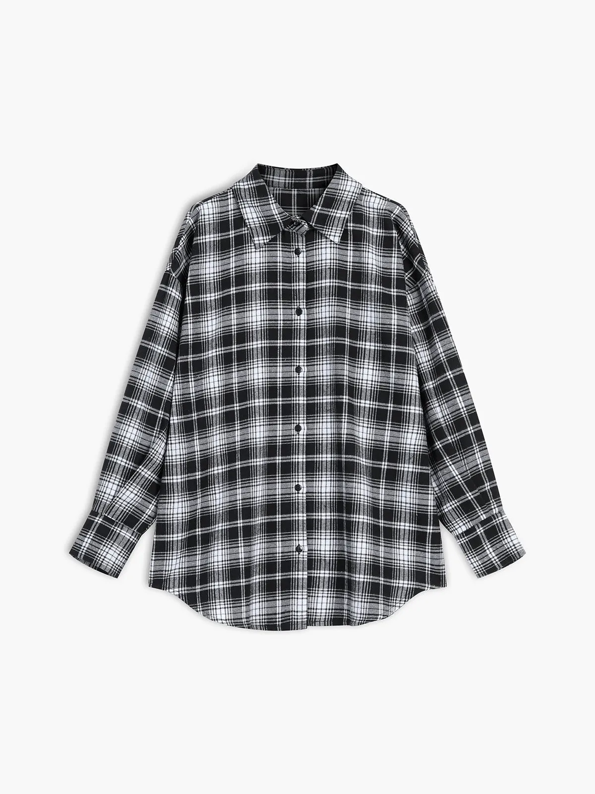 Checkered Charming Oversized Shirt