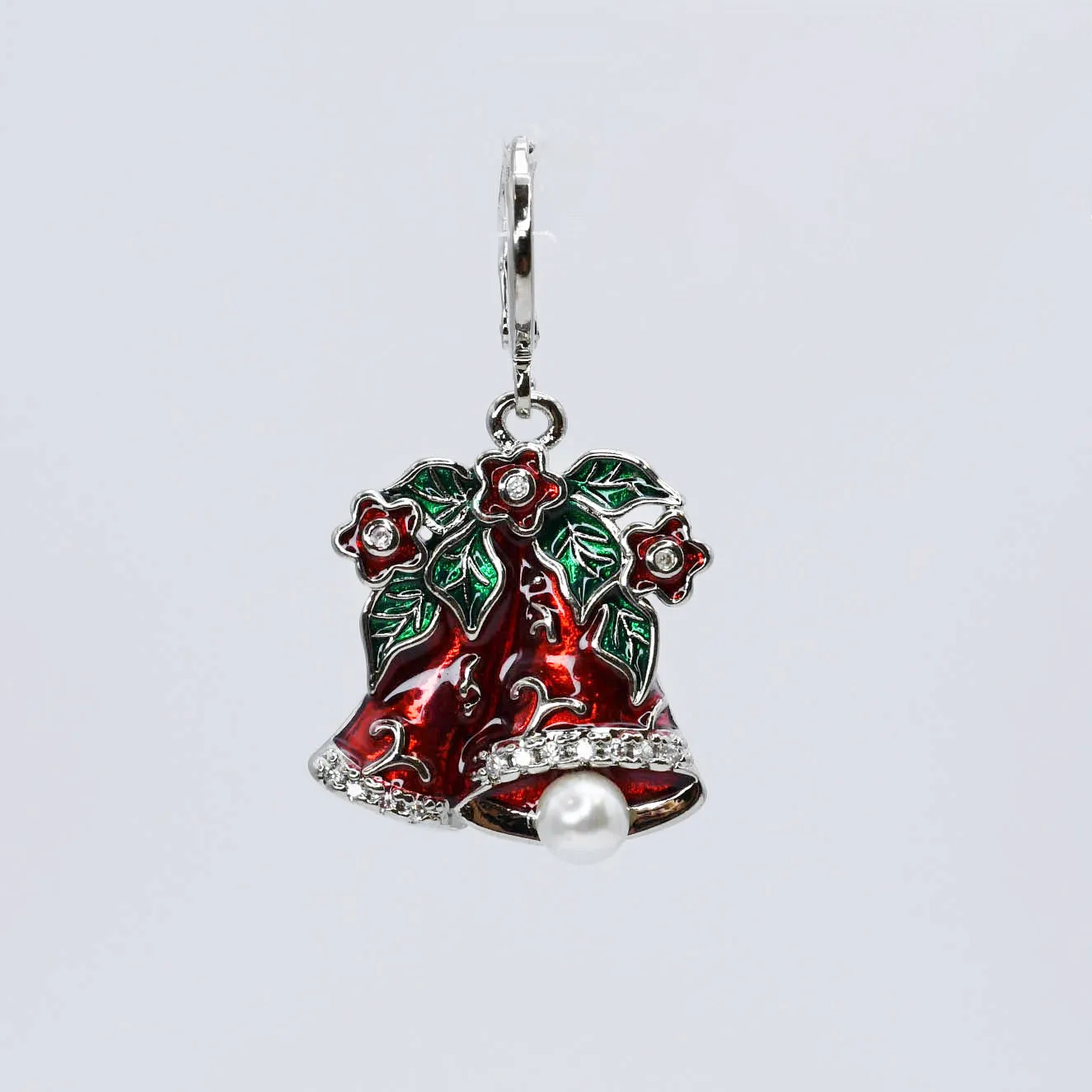 Christmas Bell Silver Charm