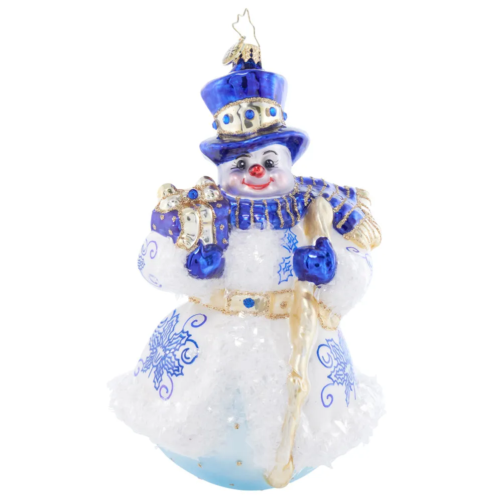 CR, CHARMING CHINOISERIE SNOWMAN, 1021783, Radko