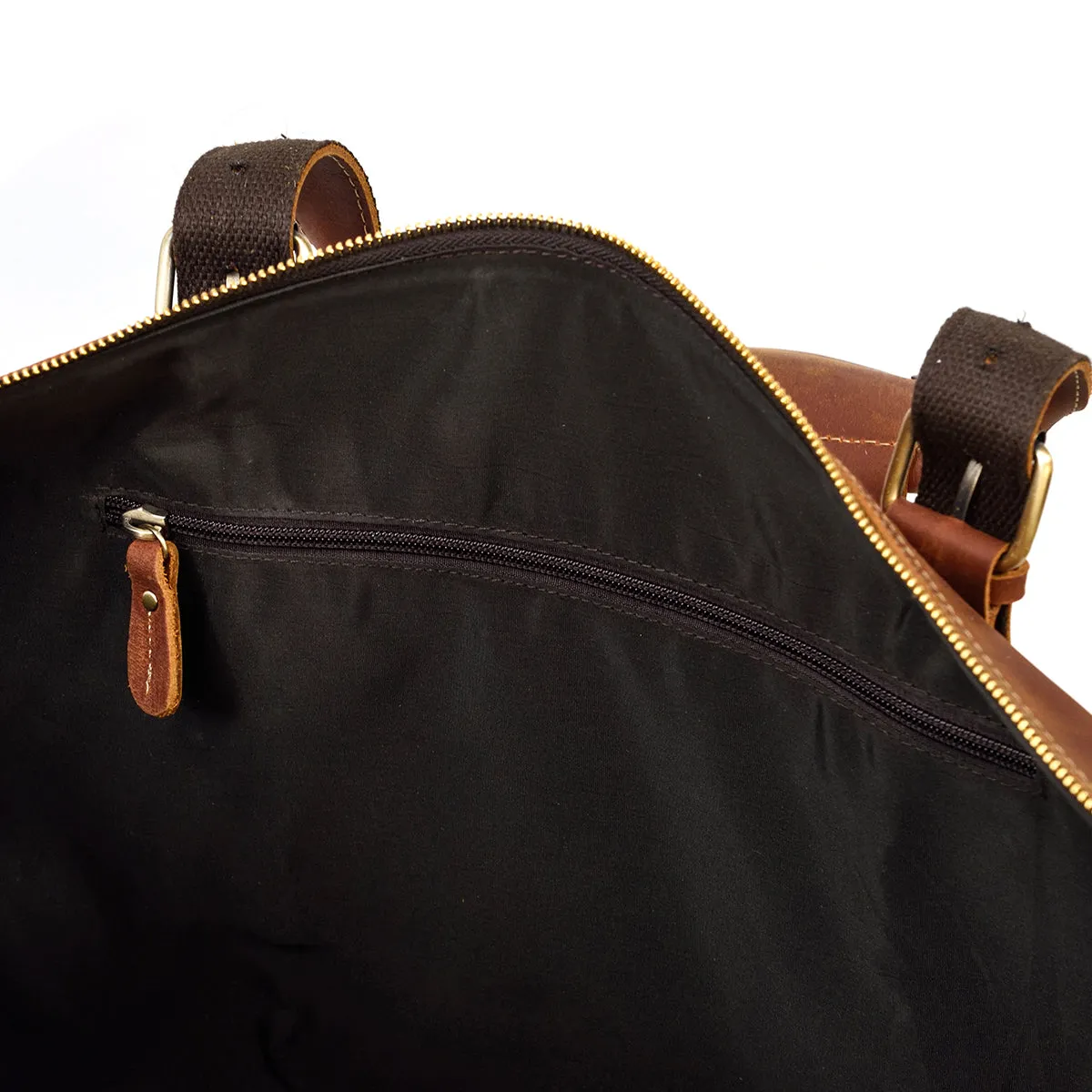 Crazy Horse Travel Weekender Leather Duffel Bag