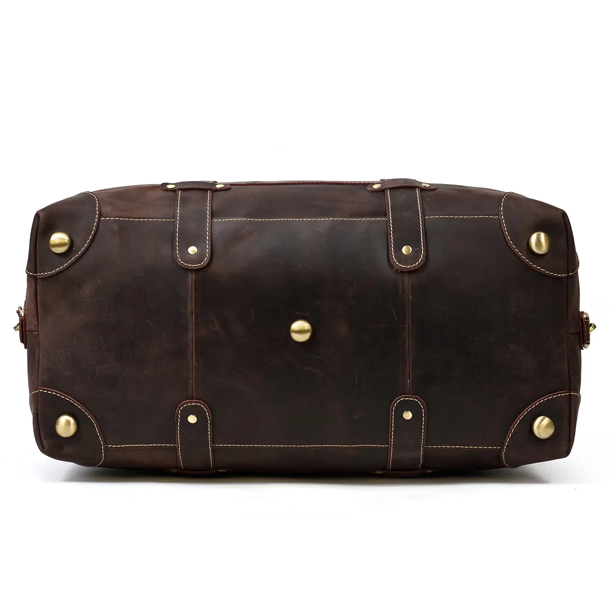 Crazy Horse Travel Weekender Leather Duffel Bag