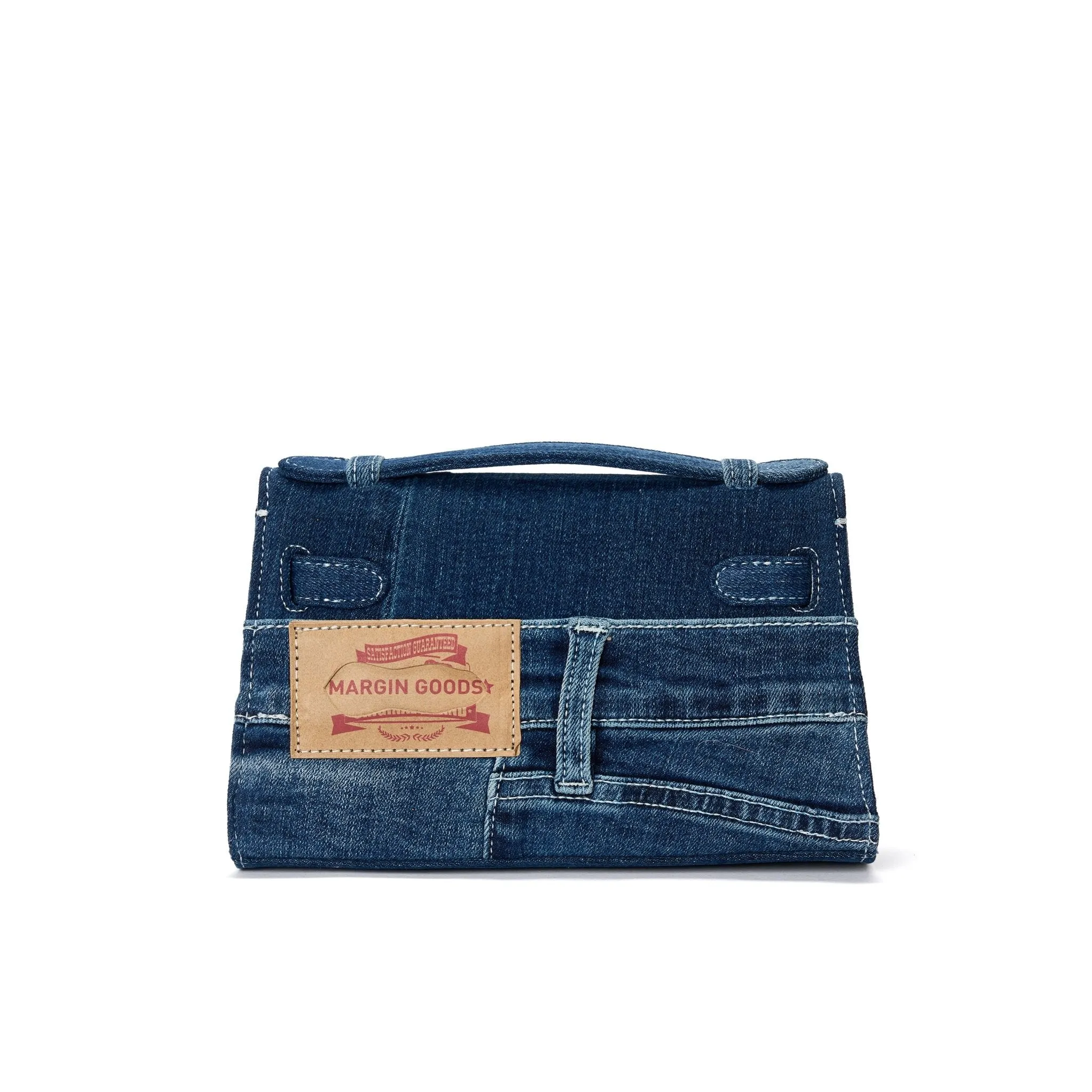 Dark Blue Top Handle Bag