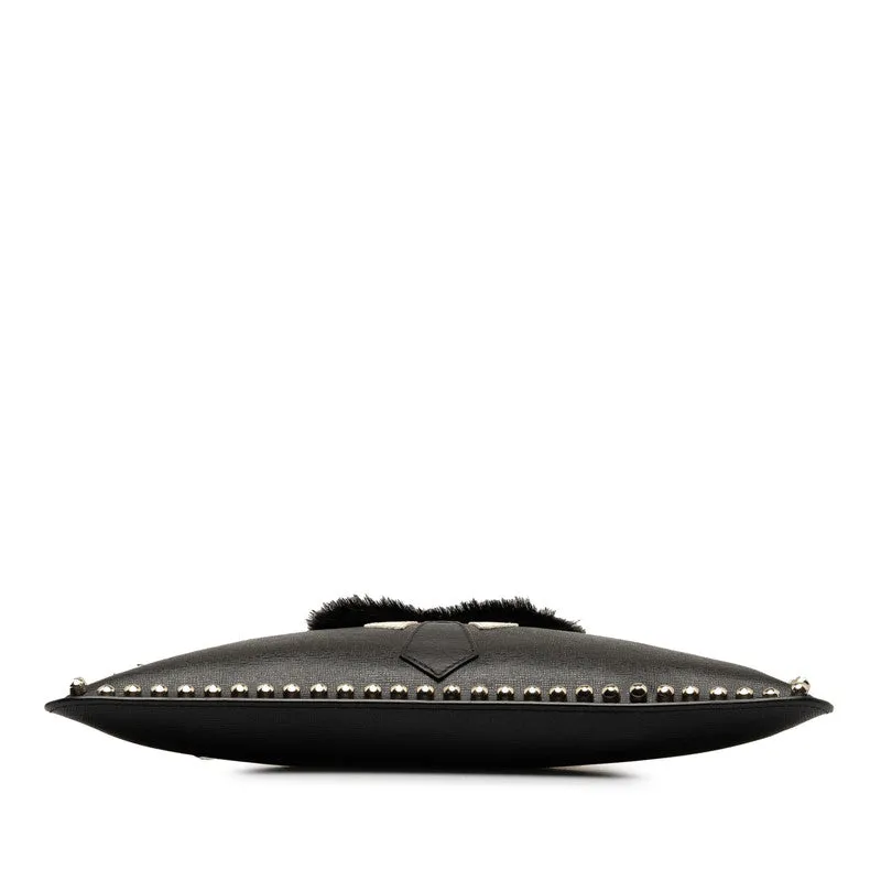 Fendi Karl Lagerfeld Leather Clutch Bag