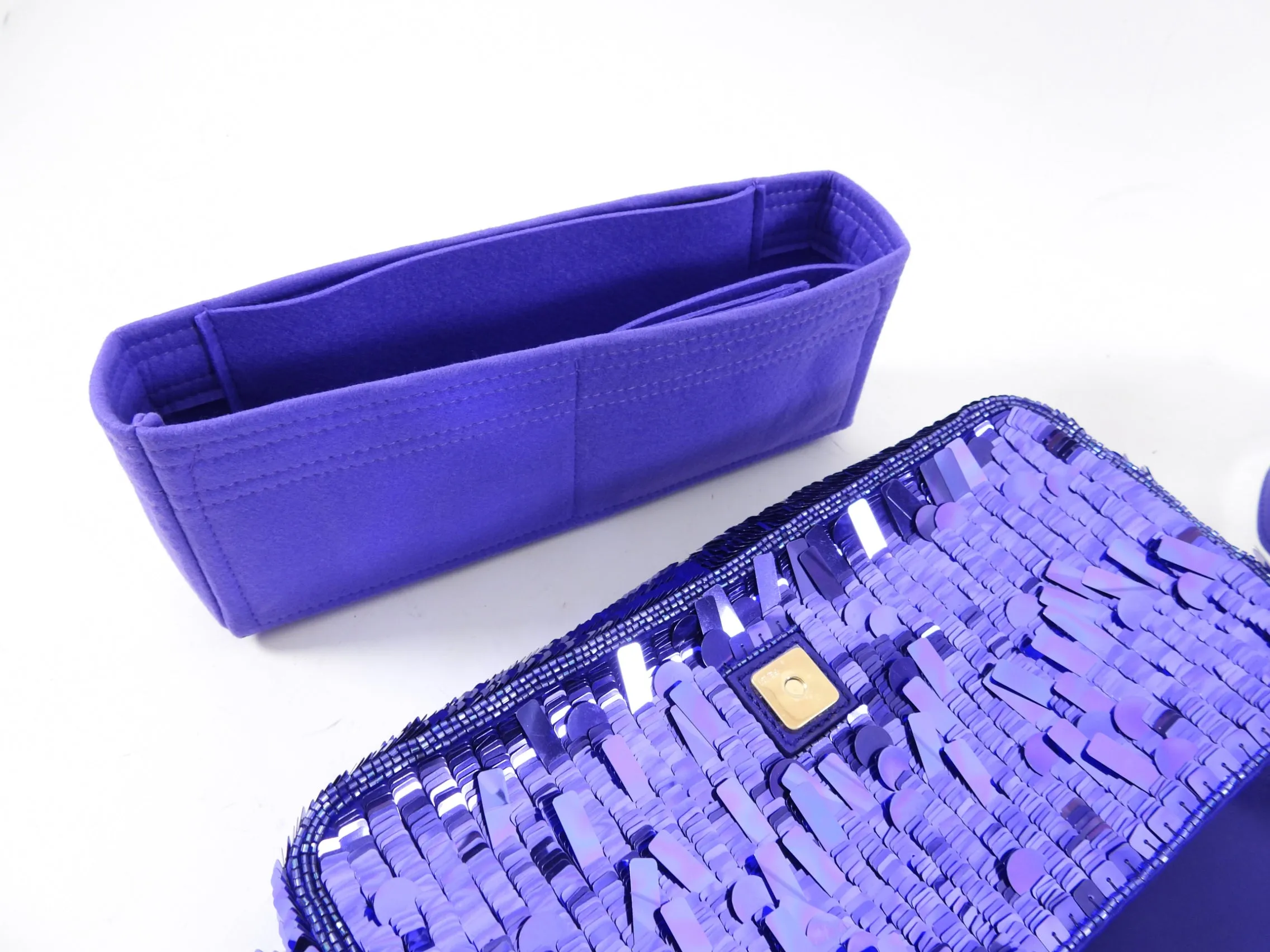 Fendi Purple Sequin Baguette 25th Anniversary