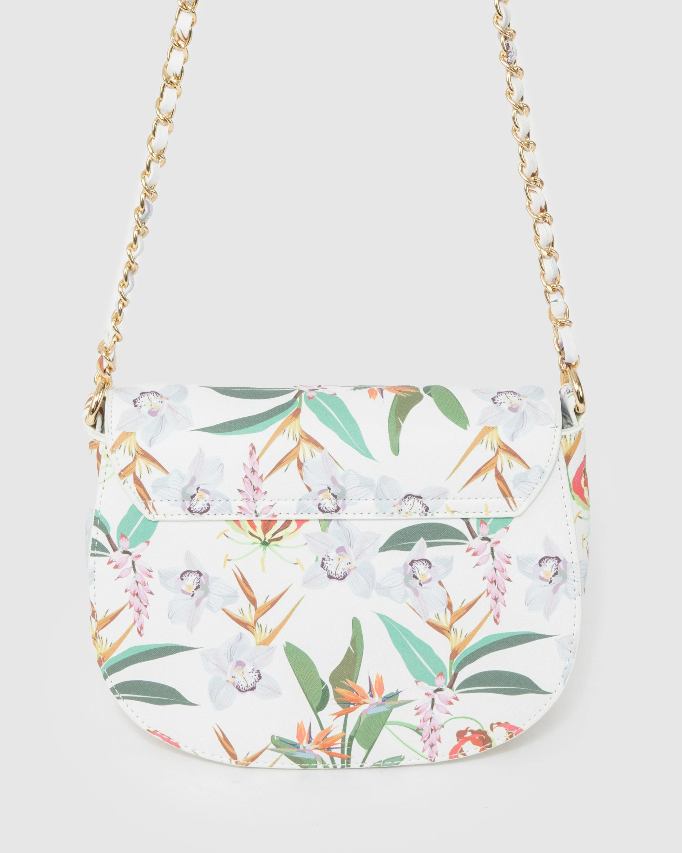 Floral Print Sadie Saddle Bag