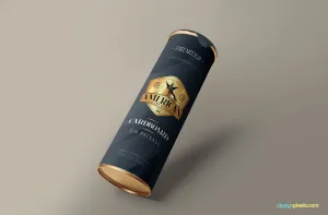 Free Stunning Cardboard Tube Mockup