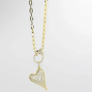 Gold Clip Heart J14