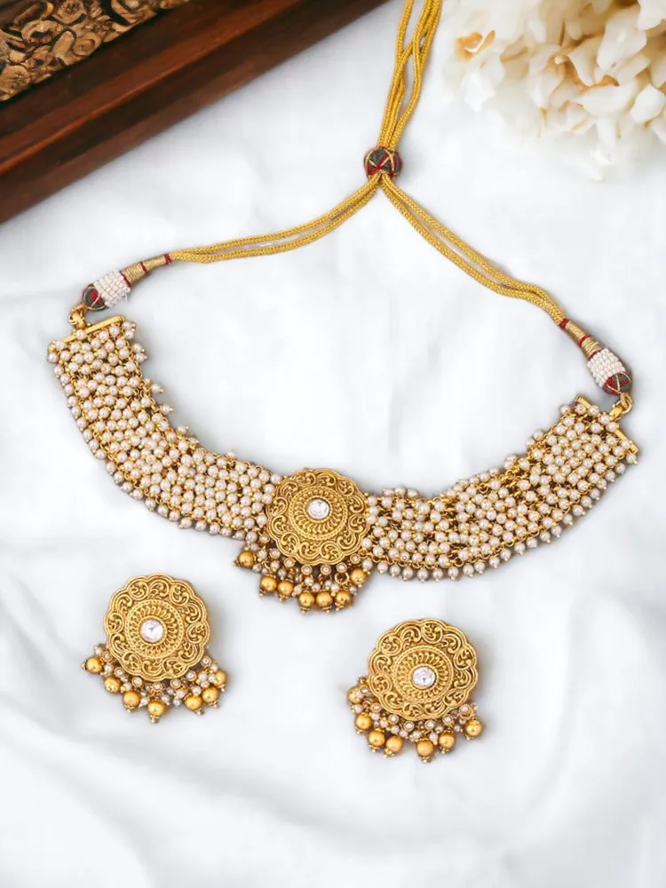 Golden Jagannath  Temple Jewellery Set