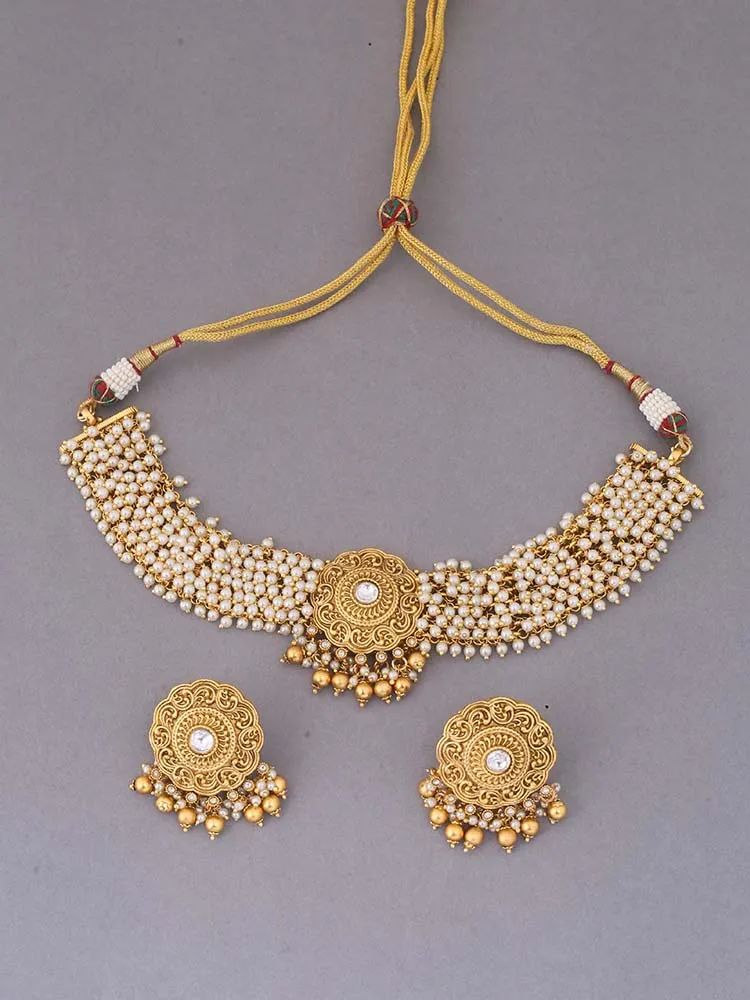 Golden Jagannath  Temple Jewellery Set