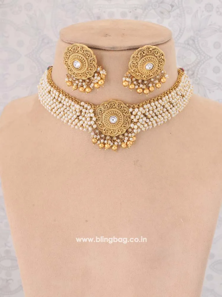 Golden Jagannath  Temple Jewellery Set