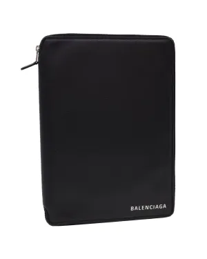 Gucci Leather Clutch Bag iPad Case - Black