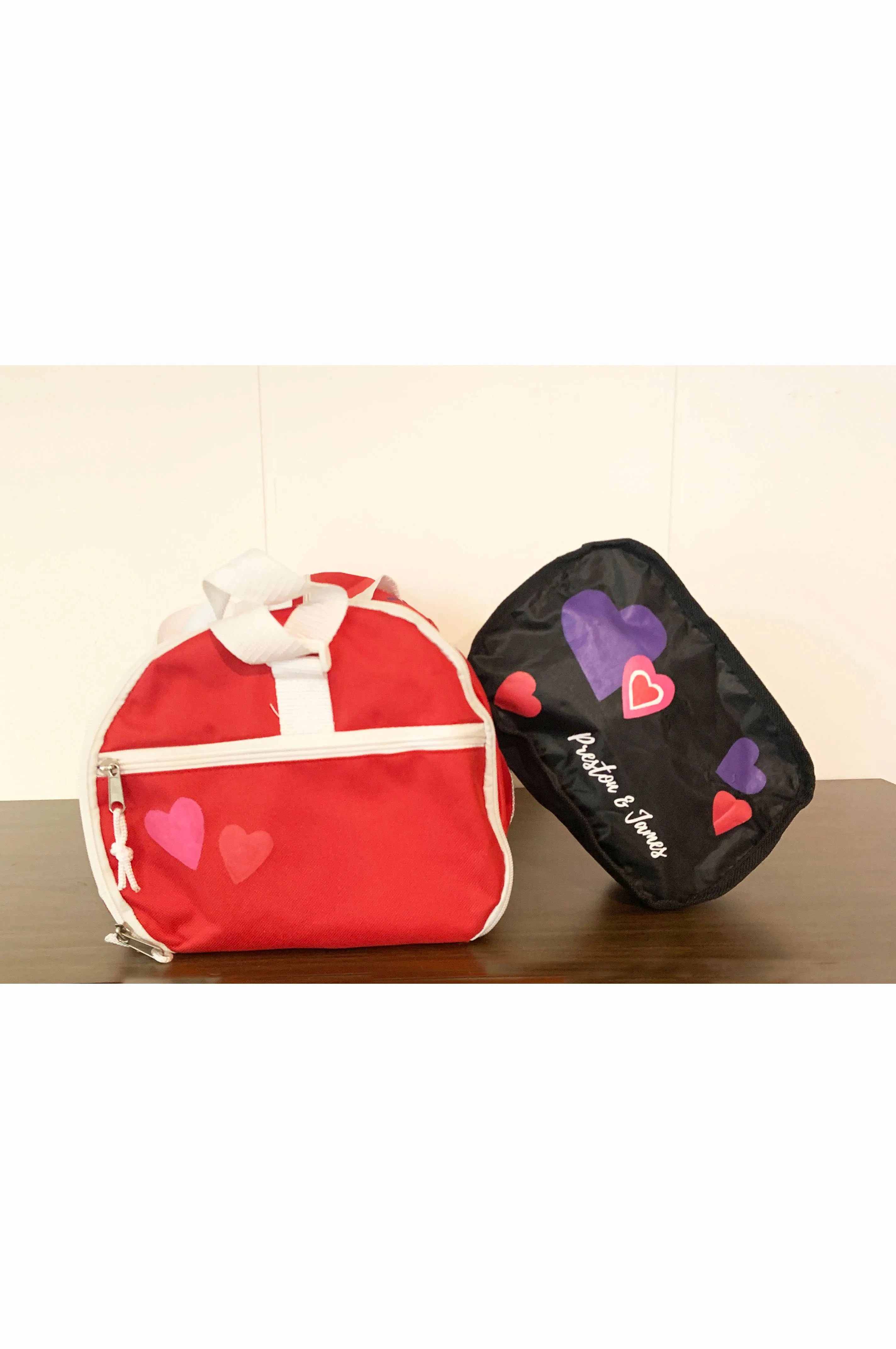 Hearts Duffle/Travel Bag Set