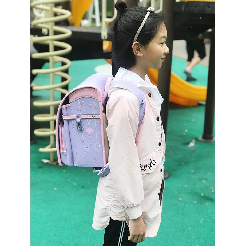 Japanese-Style Primary School Student Schoolbag Female Male Japanese-Style Children's Spine Protection Decompression Waterproof Schoolbag Backpack 1-2-3-4-6