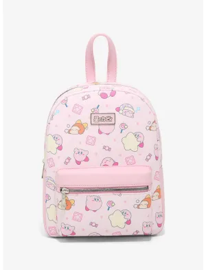 Kirby Mini Backpack Pink Toss AOP Bioworld