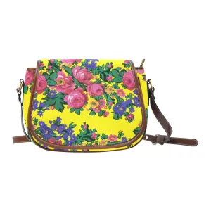 Kokum's Revenge-Yellow Saddle Bag/Small