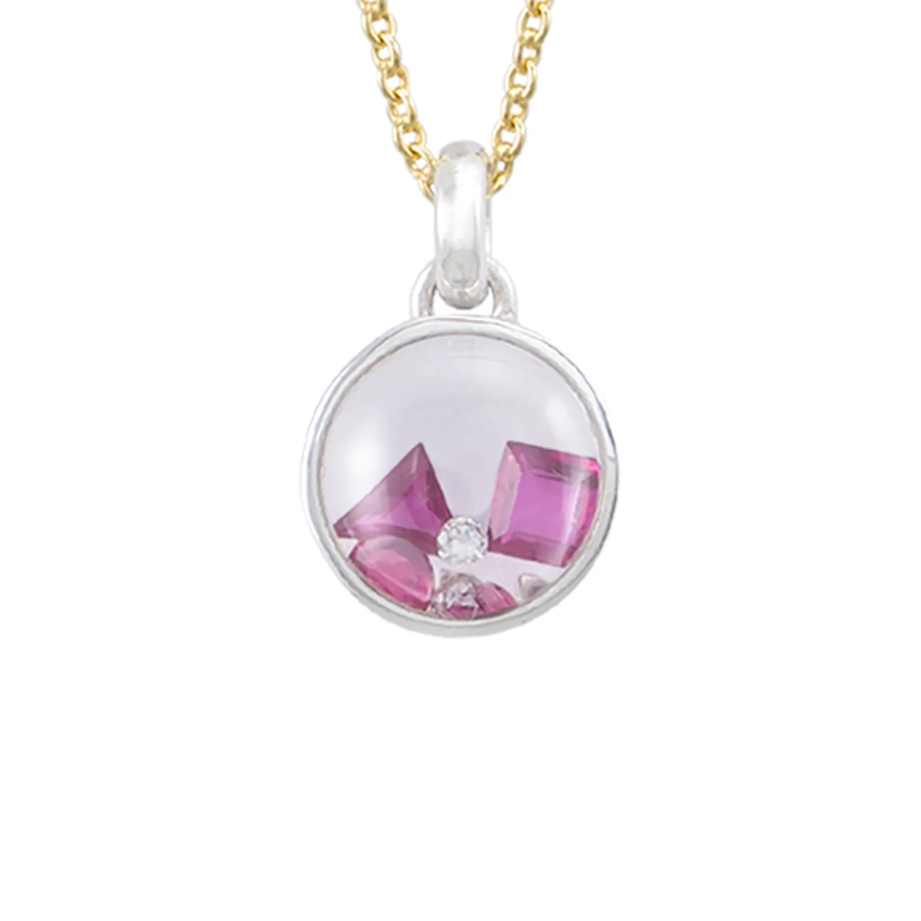 LA PETITE LANANA PRECIOUS FILLED ROCK CRYSTAL RUBY