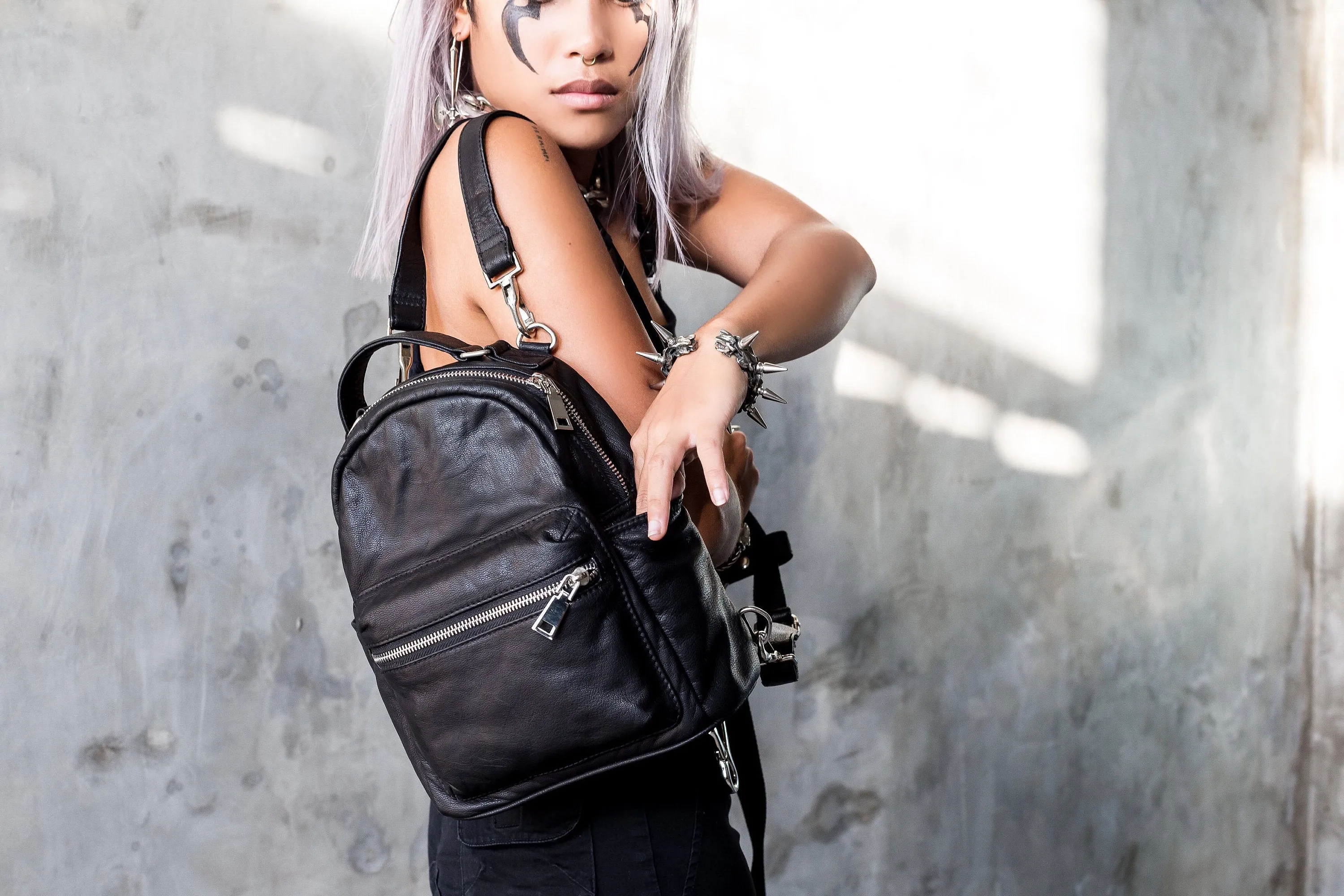 Leather Fetish Mini BackPack