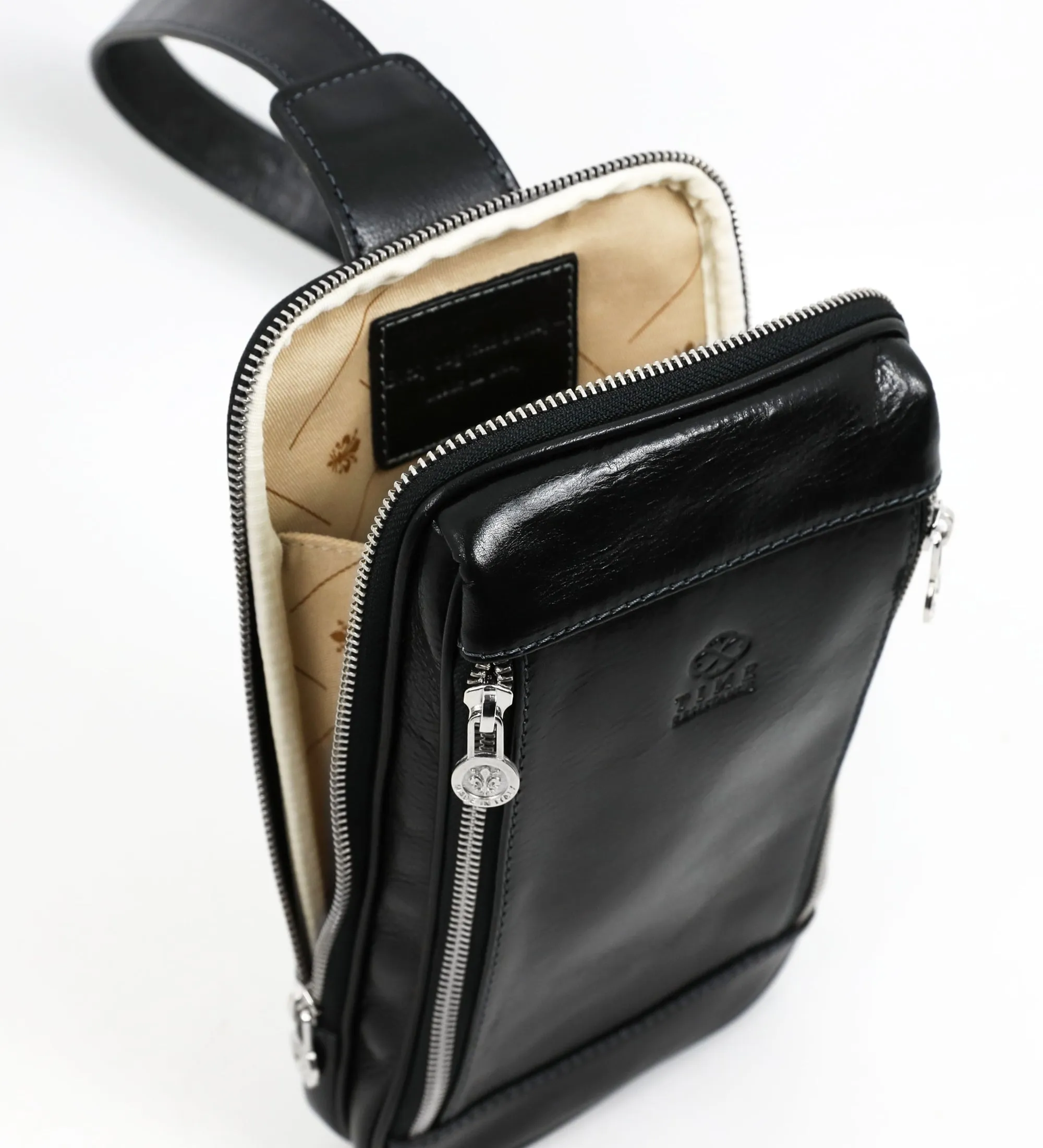 Leather Sling Bag Chest Bag - Kim