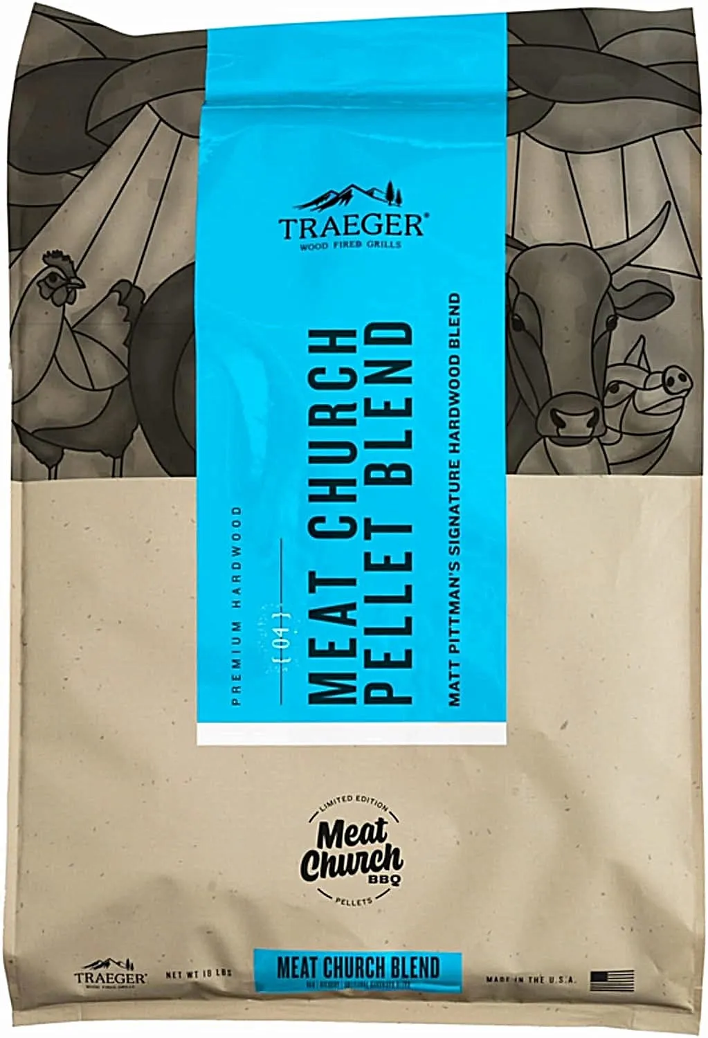 Limited Edition Traeger Meat Church Blend Wood Pellets