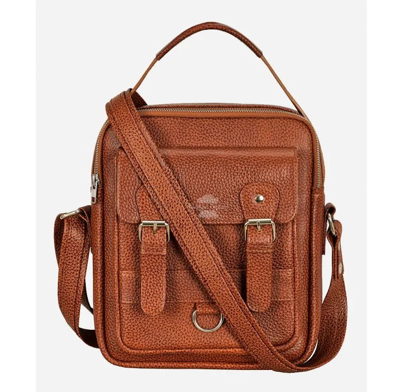 Men's Reporter Bag Real Leather Messenger Crossbody Bag