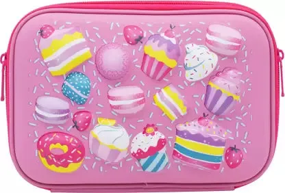 Multipurpose 3D Ice Cream Print Stationery Hard case Pouch  (Set of 1, Multicolor)