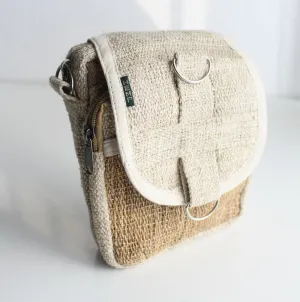 Natural Hemp Cross Body Carry Bag