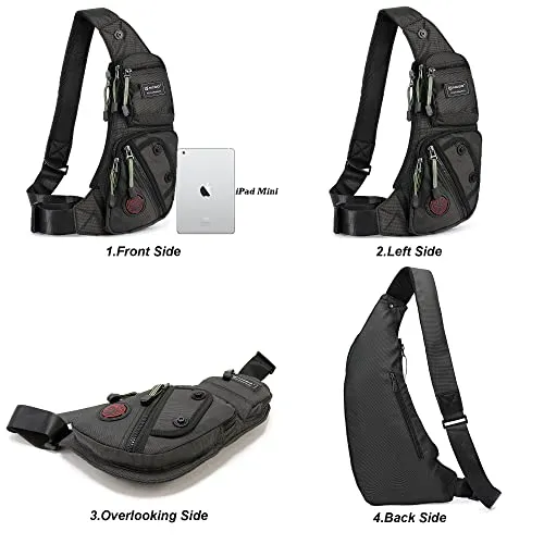 Nicgid Sling Bag Chest Shoulder Backpack, Crossbody Bag