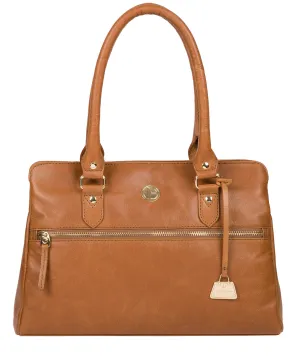 'Poppy' Saddle Tan Leather Handbag