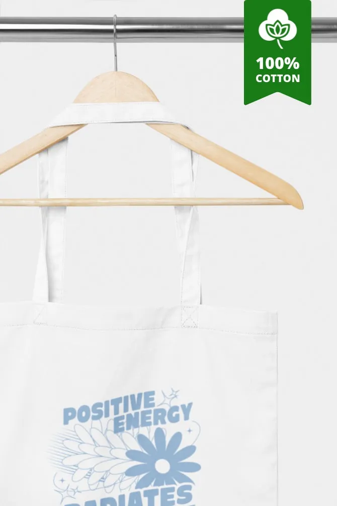 Positive Energy Radiates Zipper Tote Bag