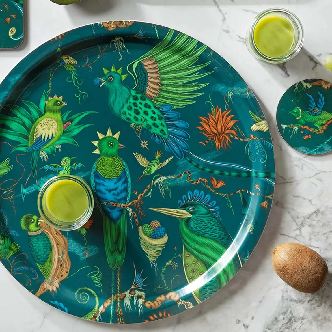 Quetzal Round Tray