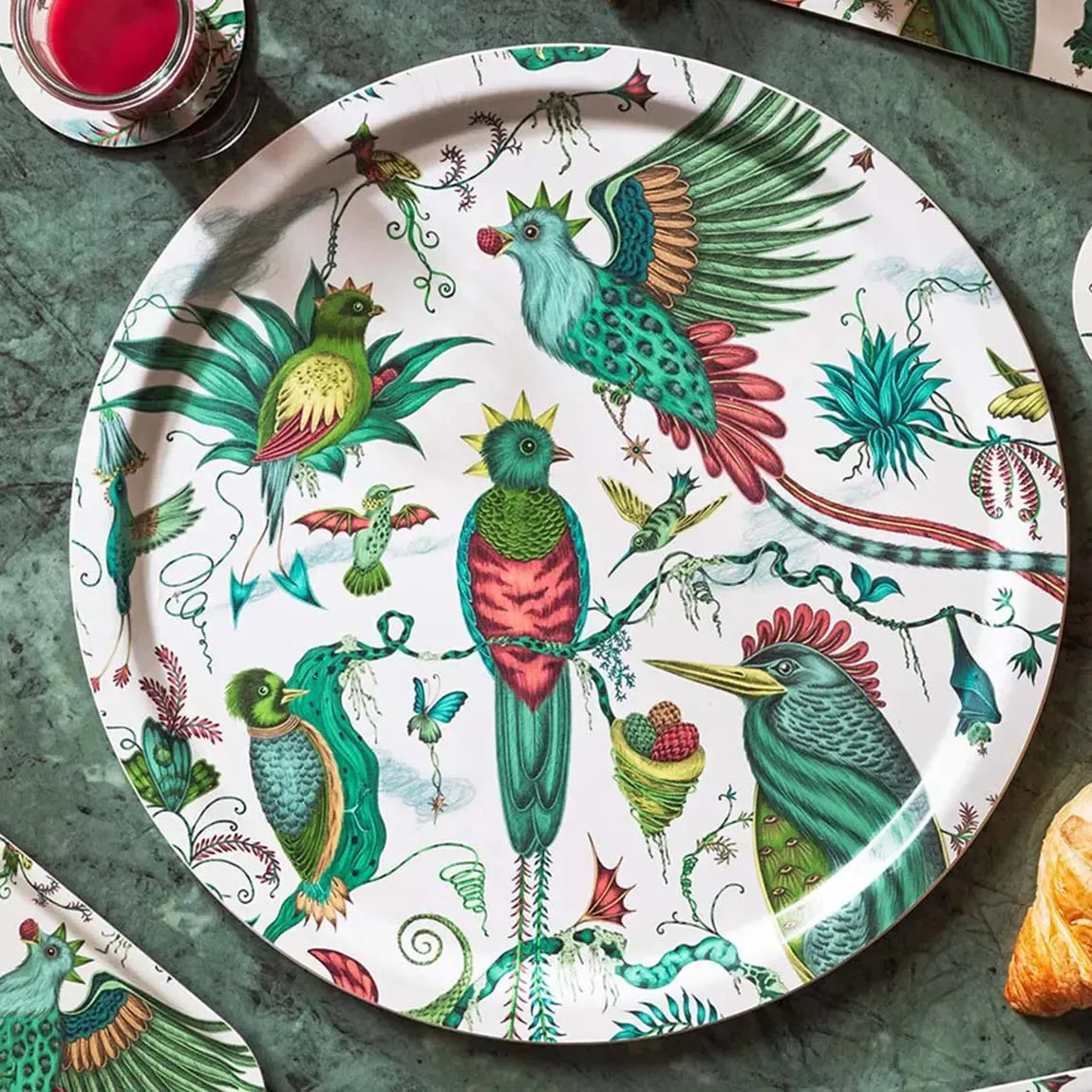 Quetzal Round Tray