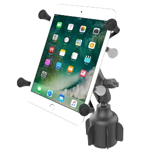 RAM Mount RAM X-Grip for 7in-8in Tablets with RAM Stubby Cup Holder Base