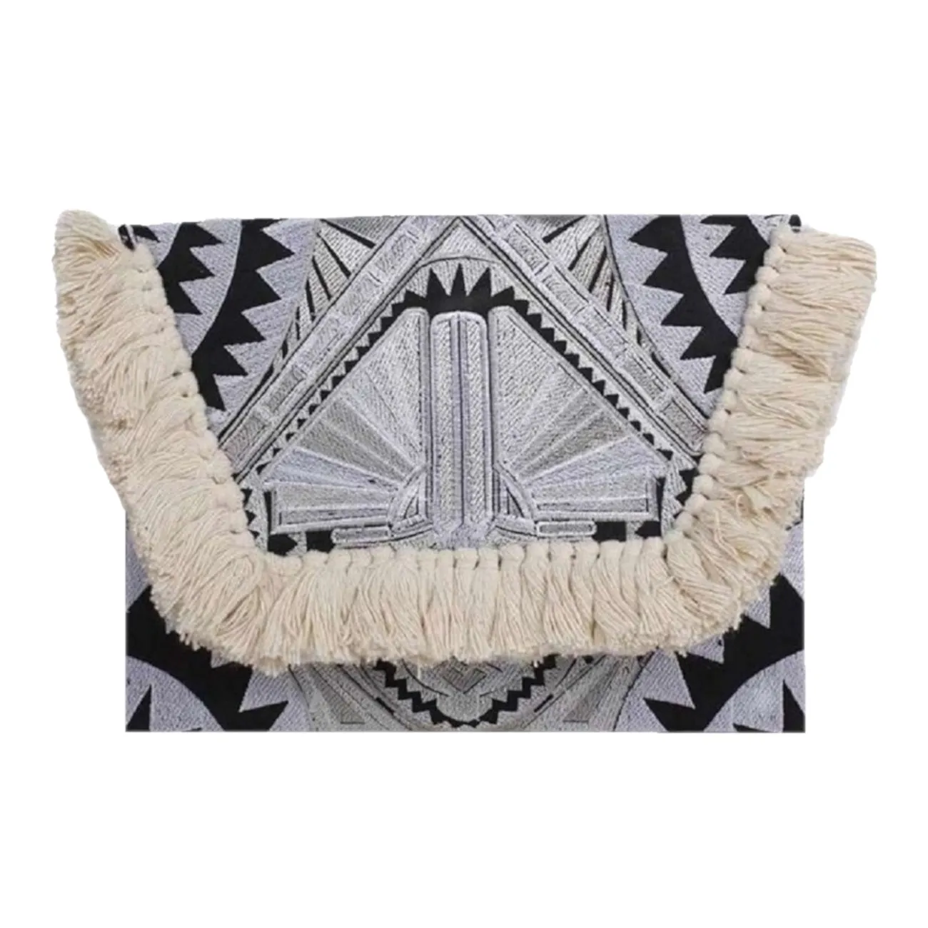 Santorini Fringed Boho Festival Clutch Bag