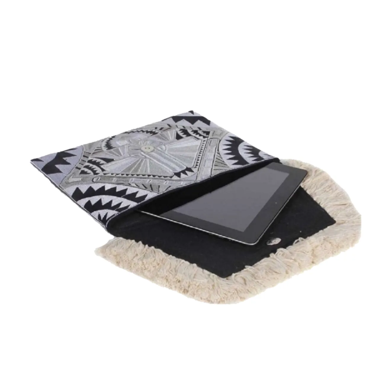 Santorini Fringed Boho Festival Clutch Bag