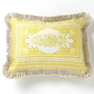 SAPPHIRE Yellow Throw Pillow