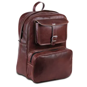 School Travel Leather Backpack