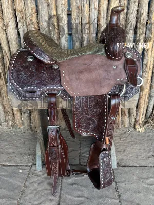 Sheridan Breakaway Saddle Chocolate Imitation Gator