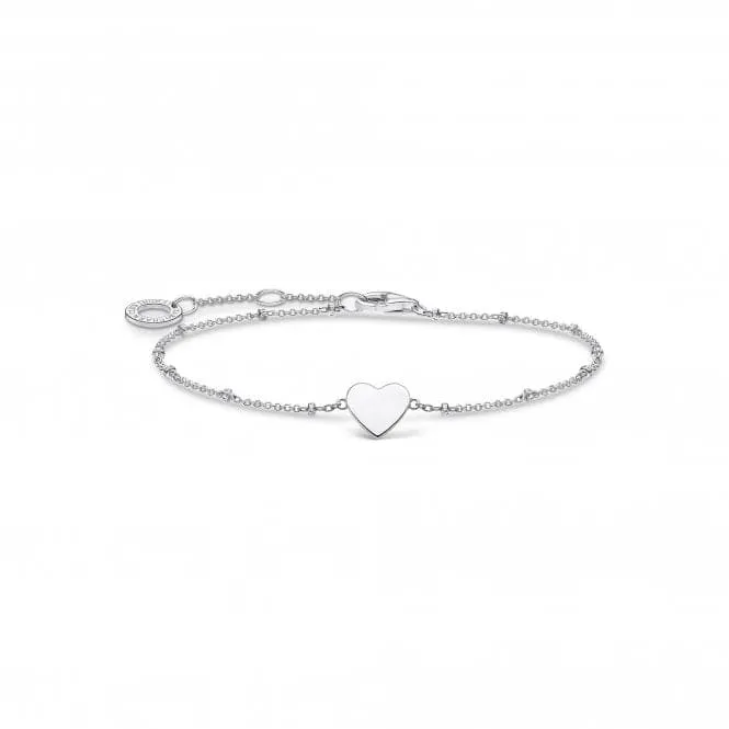 Silver Heart Bracelet A1991-001-21-L19v