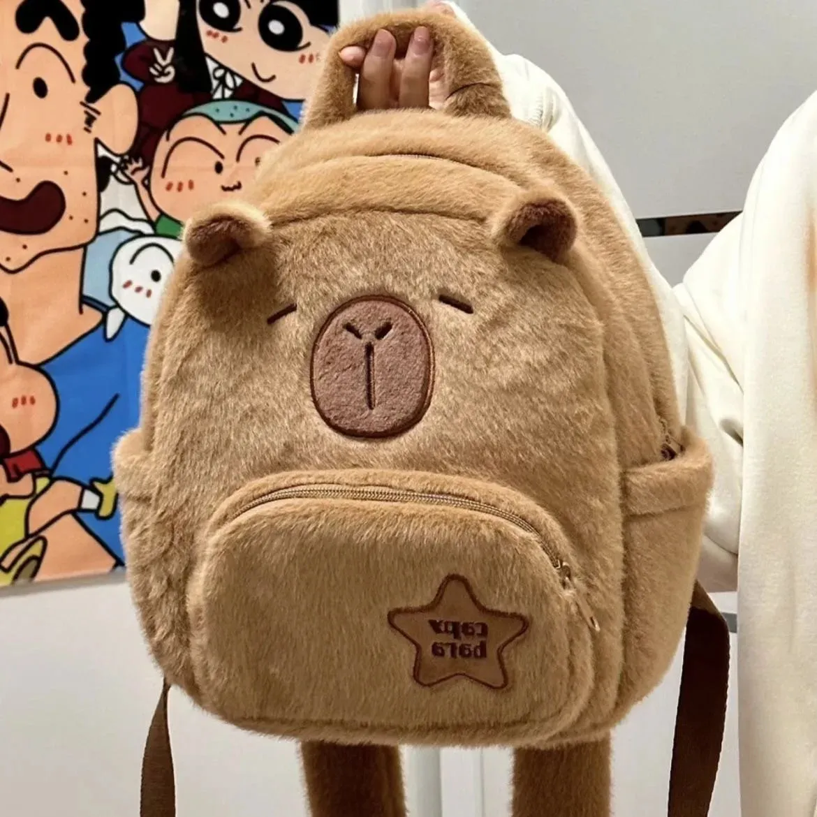 Small Capybara Plush Backpack