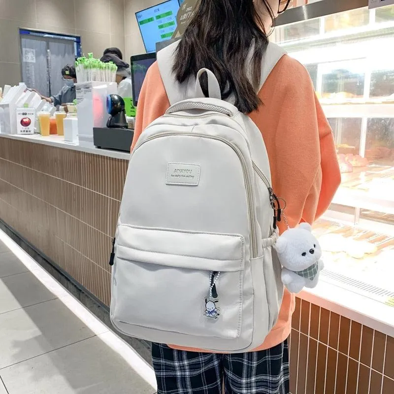 Soft Girl Waterproof School Backpack