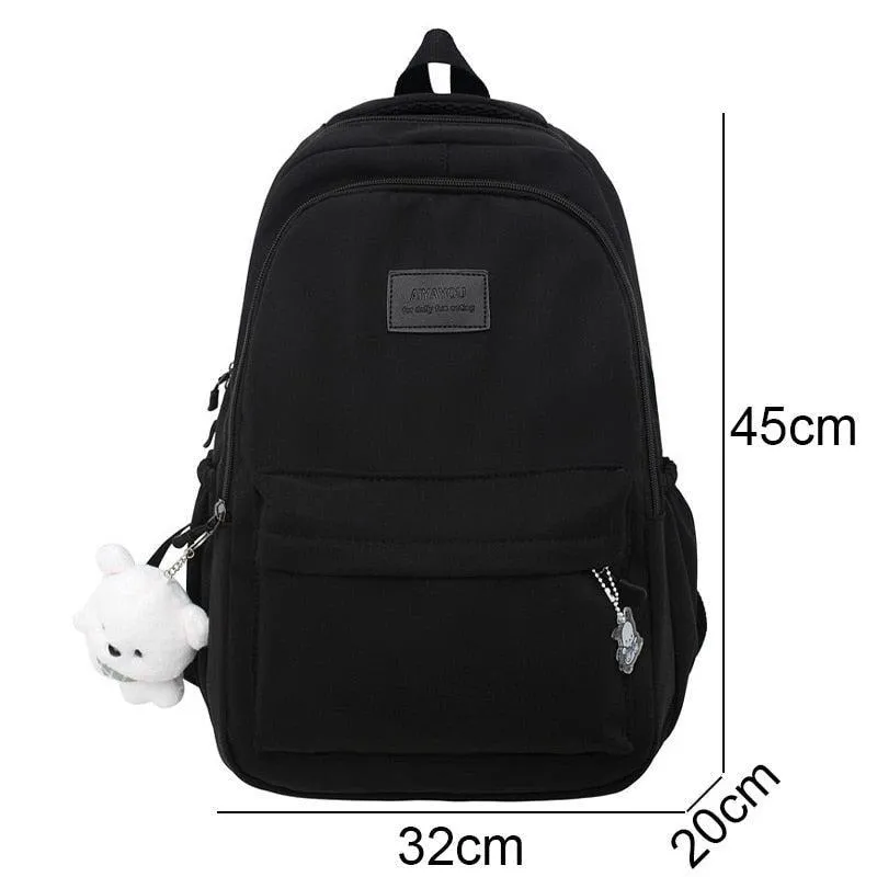 Soft Girl Waterproof School Backpack