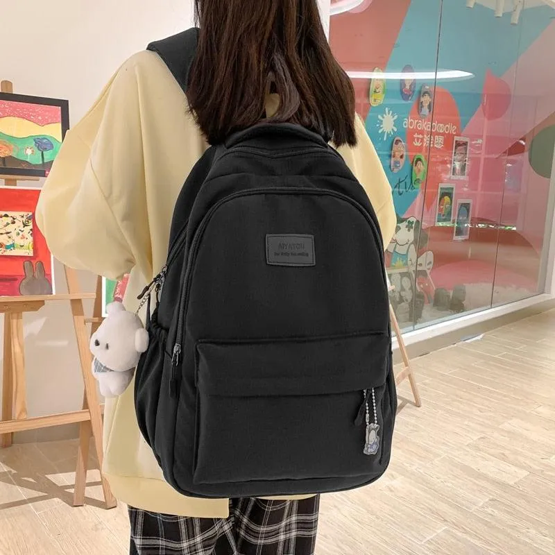 Soft Girl Waterproof School Backpack